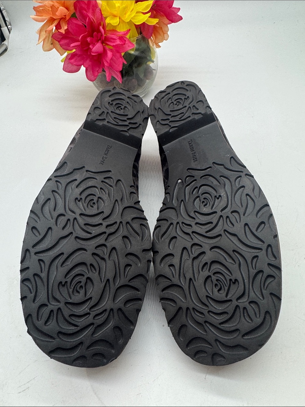 Taryn Rose Jaden Gray and Black Leopard Slip-On Flats Size 11 BFL10166B - Picture 5 of 7